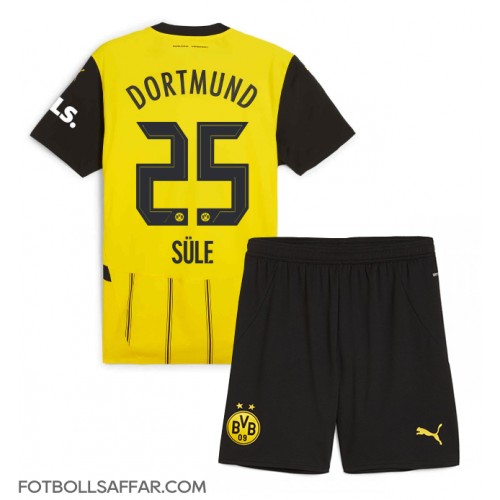 Borussia Dortmund Niklas Sule #25 Hemmadräkt Barn 2024-25 Kortärmad (+ Korta byxor)